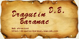 Dragutin Baranac vizit kartica